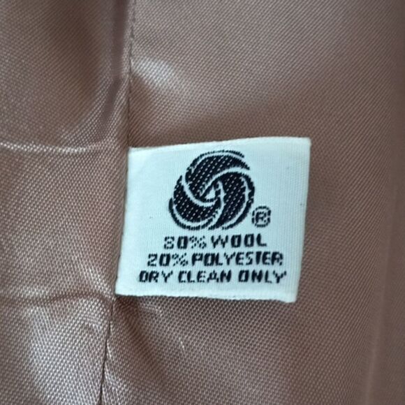 Vintage 60s Wool Skirt Suit SIZE 3/4 BROWN LINED - Picture 9 of 16